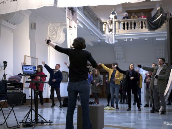 Visitors attend a Glynn Vivian at night event Photo © Daryl Feehely