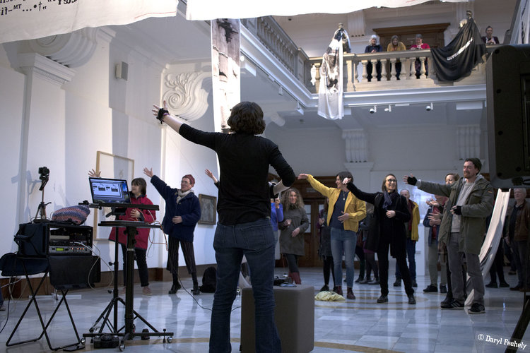 Visitors attend a Glynn Vivian at night event Photo © Daryl Feehely