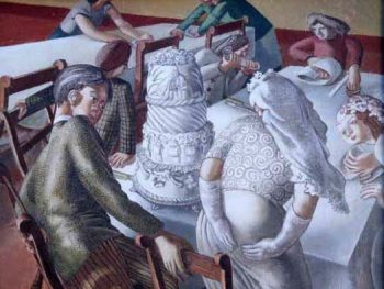 "Marriage at Cana, Bride & Bridegroom, 1953" Sir Stanley Spencer R.A. (1891-1959) Glynn Vivian Art Gallery ©The Estate of Stanley Spencer 2008. All rights reserved DACS