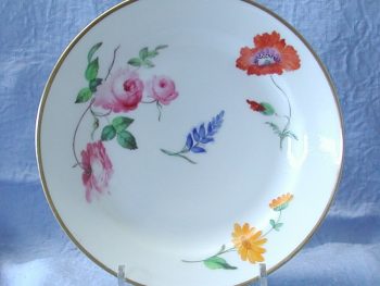 Cambrian Pottery plate  decorated by Henry Morris